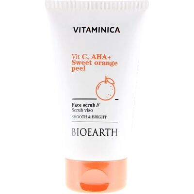 Bioearth Vitaminica - Gommage Visage à la Vitamine C - Nettoyage - Bioearth - Publicité Bioearth Vitaminica - Gommage Visage à la Vitamine C - Nettoyage - Bioearth - Publicité