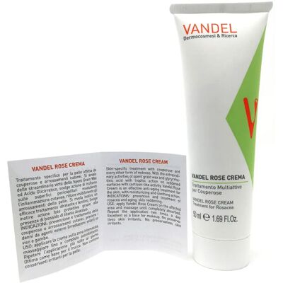 Vandel Crema alla Rosa per viso per pelle sensibile Vandel Crema alla Rosa per viso per pelle sensibile