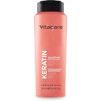 Vitalcare Professional Keratin Shampoo - Soin capillaire - Publicité Vitalcare Professional Keratin Shampoo - Soin capillaire - Publicité