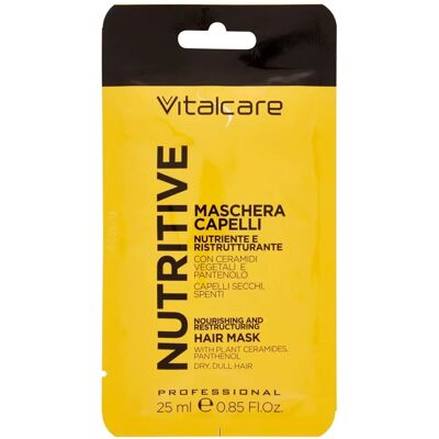 VITALCARE Maschera per capelli - Nutriente con ceramidi vegetali - 25g VITALCARE Maschera per capelli - Nutriente con ceramidi vegetali - 25g