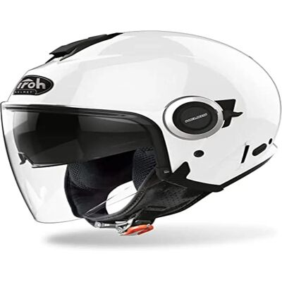 Airoh Helios White Helmet - UV Resistant, Wide Visor - Helmet Airoh Helios White Helmet - UV Resistant, Wide Visor - Helmet