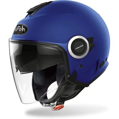 Casco Airoh Helios Blu - Leggero, Protezione UV, Visiera Ampia - Casco Casco Airoh Helios Blu - Leggero, Protezione UV, Visiera Ampia - Casco