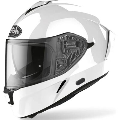 Kask Airoh Spark - Biały, Szerokie wizjer, Ochrona UV Kask Airoh Spark - Biały, Szerokie wizjer, Ochrona UV