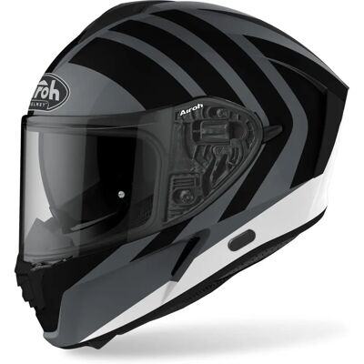 Casco Airoh Spark Scale - Nero Grigio Bianco - XS - Unisex Casco Airoh Spark Scale - Nero Grigio Bianco - XS - Unisex