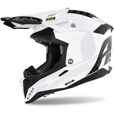 Casque Impactant Blanc Airoh Aviator 3 - Casque de Motocross - Publicité Casque Impactant Blanc Airoh Aviator 3 - Casque de Motocross - Publicité