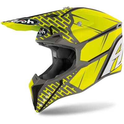 Airoh Wraap Idol - Giallo - Casco Motocross Leggero Airoh Wraap Idol - Giallo - Casco Motocross Leggero