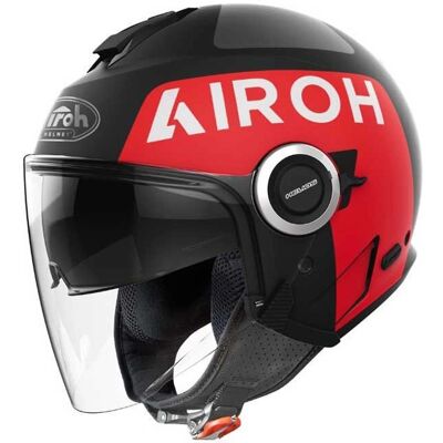 Casco Jet Airoh Helios Up - Leggero, Certificato ECE, con Visiera Solare Casco Jet Airoh Helios Up - Leggero, Certificato ECE, con Visiera Solare