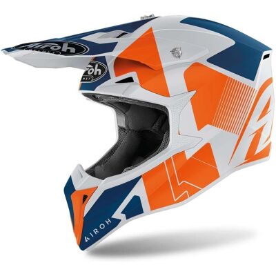 Casco Airoh Wraap Raze Arancione - Motocross Casco Airoh Wraap Raze Arancione - Motocross