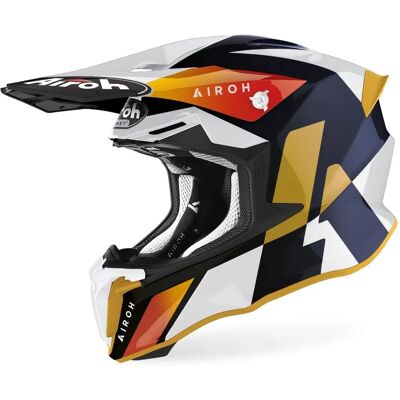 Airoh Twist 2.0 Lift Casco da cross - Nero Bianco Arancione - 2XL Airoh Twist 2.0 Lift Casco da cross - Nero Bianco Arancione - 2XL