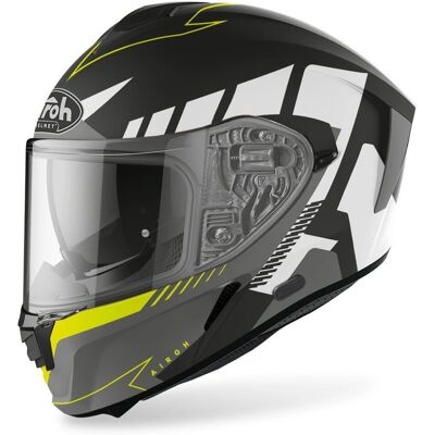 Casco Airoh Spark Rise - Unisex Nero Giallo - S Casco Airoh Spark Rise - Unisex Nero Giallo - S