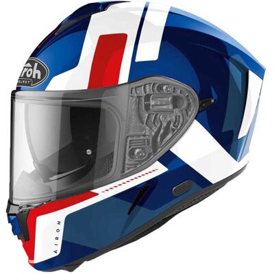 Casco Airoh Spark Shogun - Rosso/Blu - 2XL Casco Airoh Spark Shogun - Rosso/Blu - 2XL