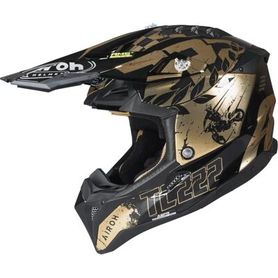 Casco da motocross Airoh Aviator 3 The Legend - Oro Nero - L - Unisex Casco da motocross Airoh Aviator 3 The Legend - Oro Nero - L - Unisex