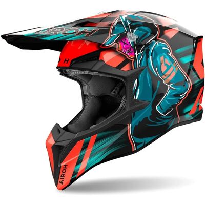 Casque Cross Airoh Wraaap Cyber Orange M - Casque de Motocross - Publicité Casque Cross Airoh Wraaap Cyber Orange M - Casque de Motocross - Publicité