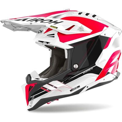 Casco de motocross Airoh AVIATOR 3 SABER Rojo Brillante - Casco Casco de motocross Airoh AVIATOR 3 SABER Rojo Brillante - Casco
