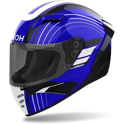 Casco de Moto Airoh Connor Achieve Azul - Ligero, Ventilado, Visor Extra Ancho - Casco de Motocicleta Casco de Moto Airoh Connor Achieve Azul - Ligero, Ventilado, Visor Extra Ancho - Casco de Motocicleta