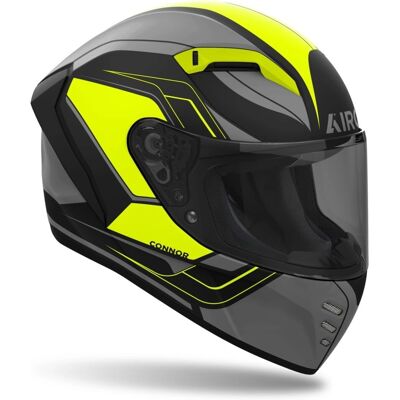 Casco Moto Airoh Connor - Giallo Opaco - XL Casco Moto Airoh Connor - Giallo Opaco - XL