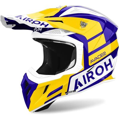 Airoh Aviator Ace 2 Sake Casque de motocross - Jaune - Casque moto Airoh Aviator Ace 2 Sake Casque de motocross - Jaune - Casque moto