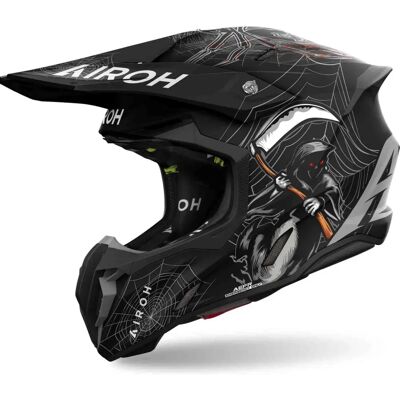 Casco da motocross Airoh Twist 3 Arcade - Nero Grigio XL Casco da motocross Airoh Twist 3 Arcade - Nero Grigio XL