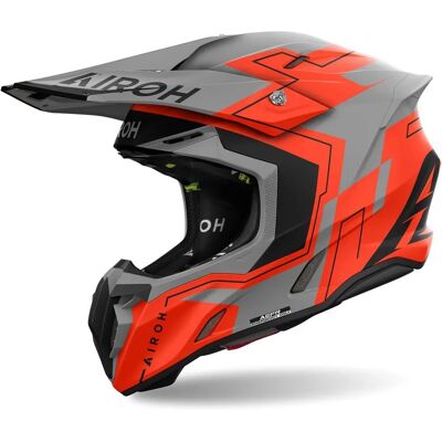 Casco Airoh Twist 3 Dizzy Arancio - Casco Motocross Casco Airoh Twist 3 Dizzy Arancio - Casco Motocross