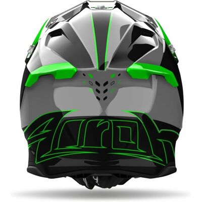 Casco de Motocross Airoh Twist 3 Shard - Negro Gris Verde - 2XL Casco de Motocross Airoh Twist 3 Shard - Negro Gris Verde - 2XL