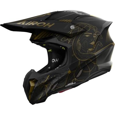 Kask Airoh Twist 3 Titan - Czarny/Złoty/XL - Motocross Kask Airoh Twist 3 Titan - Czarny/Złoty/XL - Motocross