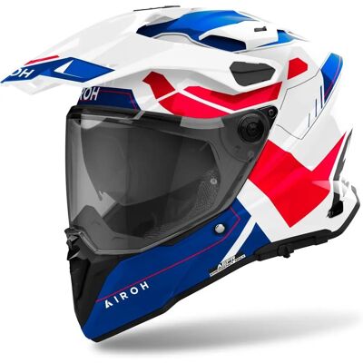 Casco Moto Airoh Commander 2 Blu Rosso Casco Moto Airoh Commander 2 Blu Rosso