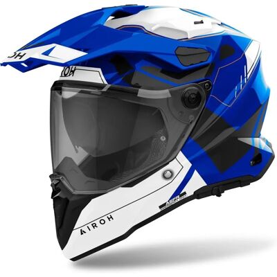 Casco Airoh Commander 2 Reveal - Fuoristrada, XL, Blu Casco Airoh Commander 2 Reveal - Fuoristrada, XL, Blu