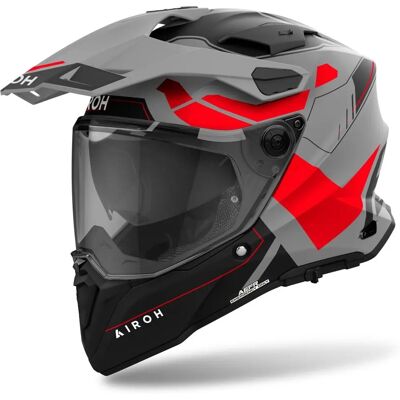 Airoh Commander 2 Reveal Fluo Red Helmet XL - Motorcycle Helmet Airoh Commander 2 Reveal Fluo Red Helmet XL - Motorcycle Helmet