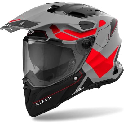 Airoh Commander 2 Fluoreszier Rot Adventure Motorradhelm - Motorradhelm Airoh Commander 2 Fluoreszier Rot Adventure Motorradhelm - Motorradhelm