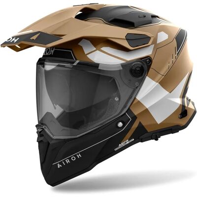 Airoh Commander 2 Beige Sable Mat Helm - Avontuur Airoh Commander 2 Beige Sable Mat Helm - Avontuur