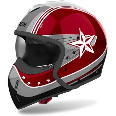 Casque modulable Airoh J 110 Command Bordeaux - Casque Casque modulable Airoh J 110 Command Bordeaux - Casque