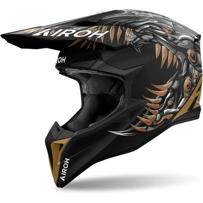 Casque Airoh Cyborg Noir Cuivre - Mat Casque Airoh Cyborg Noir Cuivre - Mat