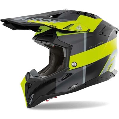 Casque Airoh Aviator 3 Monarch Jaune Mat - Casque Tout-Terrain Casque Airoh Aviator 3 Monarch Jaune Mat - Casque Tout-Terrain