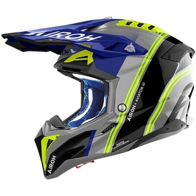 Kask motocyklowy Airoh Aviator 3 Hima Błyszczący - Offroad Kask motocyklowy Airoh Aviator 3 Hima Błyszczący - Offroad