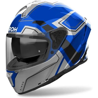 Airoh Spark 2 Blu Lucido Motorcycle Helmet - Full Face, ECE 22.06 Airoh Spark 2 Blu Lucido Motorcycle Helmet - Full Face, ECE 22.06