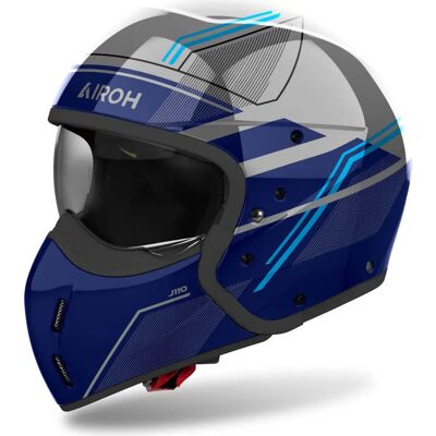 Casco de motocicleta Airoh J110 Slim Azul - Casco de moto Casco de motocicleta Airoh J110 Slim Azul - Casco de moto