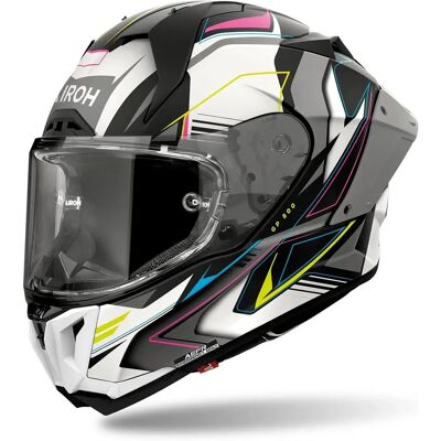 Airoh Gp 800 Must White Gray Black Helmet Airoh Gp 800 Must White Gray Black Helmet