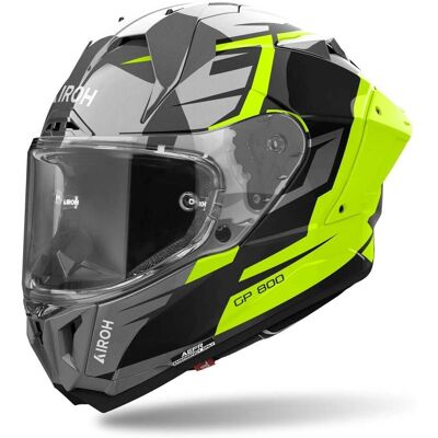 Airoh GP 800 MASTER - Fiberglashelm, Aggressives Design, Mehrere Größen - Motorradhelm Airoh GP 800 MASTER - Fiberglashelm, Aggressives Design, Mehrere Größen - Motorradhelm