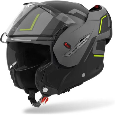 Airoh Mathisse II Genius - Nero / Giallo - Casco Airoh Mathisse II Genius - Nero / Giallo - Casco