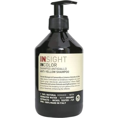 Insight Szampon Incolor Anti-Yellow 400 ml - Pielęgnacja włosów Insight Szampon Incolor Anti-Yellow 400 ml - Pielęgnacja włosów