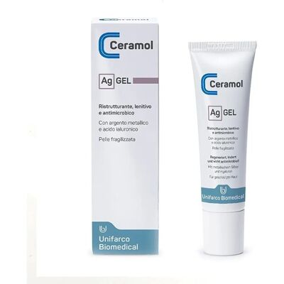 Unifarco Spa Ceramol Ag Gel 30ML - Riparazione pelle, Lenitivo, Antimicrobico Unifarco Spa Ceramol Ag Gel 30ML - Riparazione pelle, Lenitivo, Antimicrobico