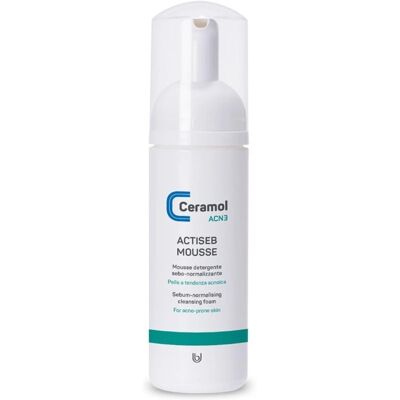 Unifarco Ceramol Acne Actiseb Mousse - Detergente per pelle acneica Unifarco Ceramol Acne Actiseb Mousse - Detergente per pelle acneica