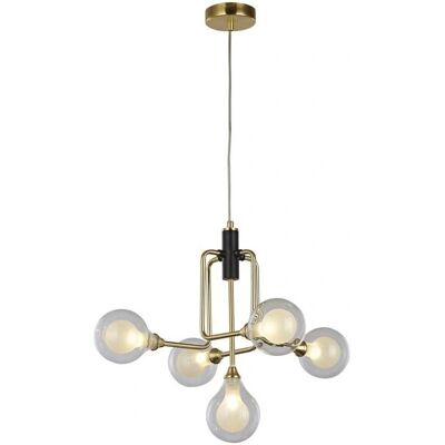 NOVECENTO - Leonor - NERO - G9 5-luci - Lampadario a sospensione NOVECENTO - Leonor - NERO - G9 5-luci - Lampadario a sospensione