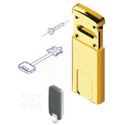 Cerradura Magnética de Latón 55x110 Cromo Satinado Cerradura Magnética de Latón 55x110 Cromo Satinado