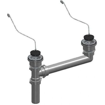 Doppio Scarico Lavello - Senza Sifone Sovrapprezzo - 70mm Doppio Scarico Lavello - Senza Sifone Sovrapprezzo - 70mm