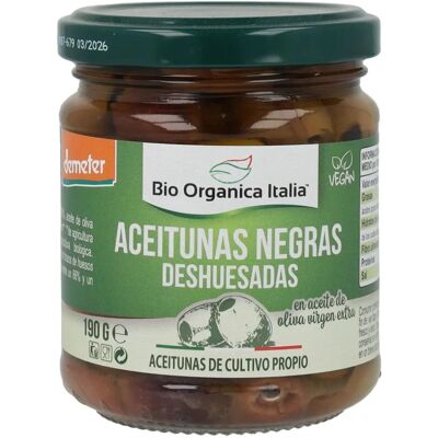 Bio Organica Italia Aceitunas Negras Deshuesadas - Aceitunas Negras Bio Organica Italia Aceitunas Negras Deshuesadas - Aceitunas Negras