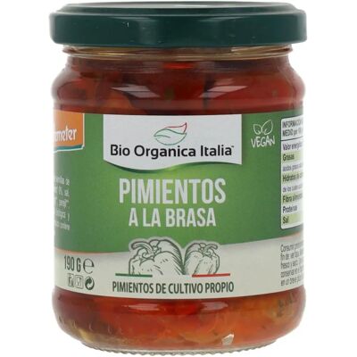 Bio Organica Italia - Pimentões grelhados em óleo - 190 g Bio Organica Italia - Pimentões grelhados em óleo - 190 g