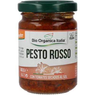 Pesto rosso vegano de tomates secos de Italia - Italiano, Anacardos, 140 g Pesto rosso vegano de tomates secos de Italia - Italiano, Anacardos, 140 g