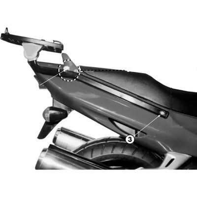 Kappa Hintere Halterung für Honda CBR 1100 XX - Topcase-Unterstützung Kappa Hintere Halterung für Honda CBR 1100 XX - Topcase-Unterstützung