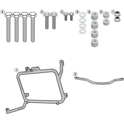 Kappa Yamaha XT1200Z/ZE Seitenkofferhalter - Für MONOKEY/RETRO FIT geeignet Kappa Yamaha XT1200Z/ZE Seitenkofferhalter - Für MONOKEY/RETRO FIT geeignet